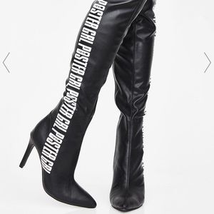 Poster girl over the knee boots